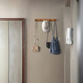 2‑Pack Solid Teak Wall Coat Hooks