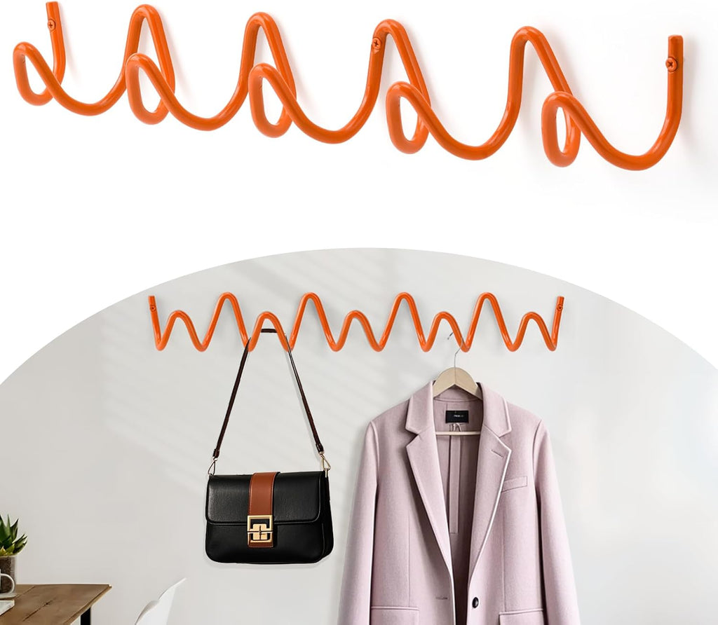 Creative Wave Wall‑Mounted Coat Rack
