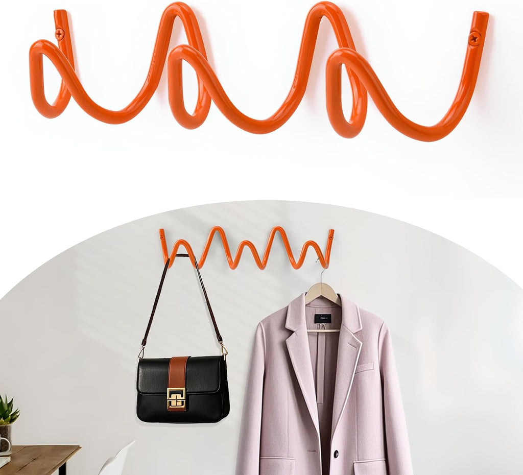 Creative Wave Wall‑Mounted Coat Rack
