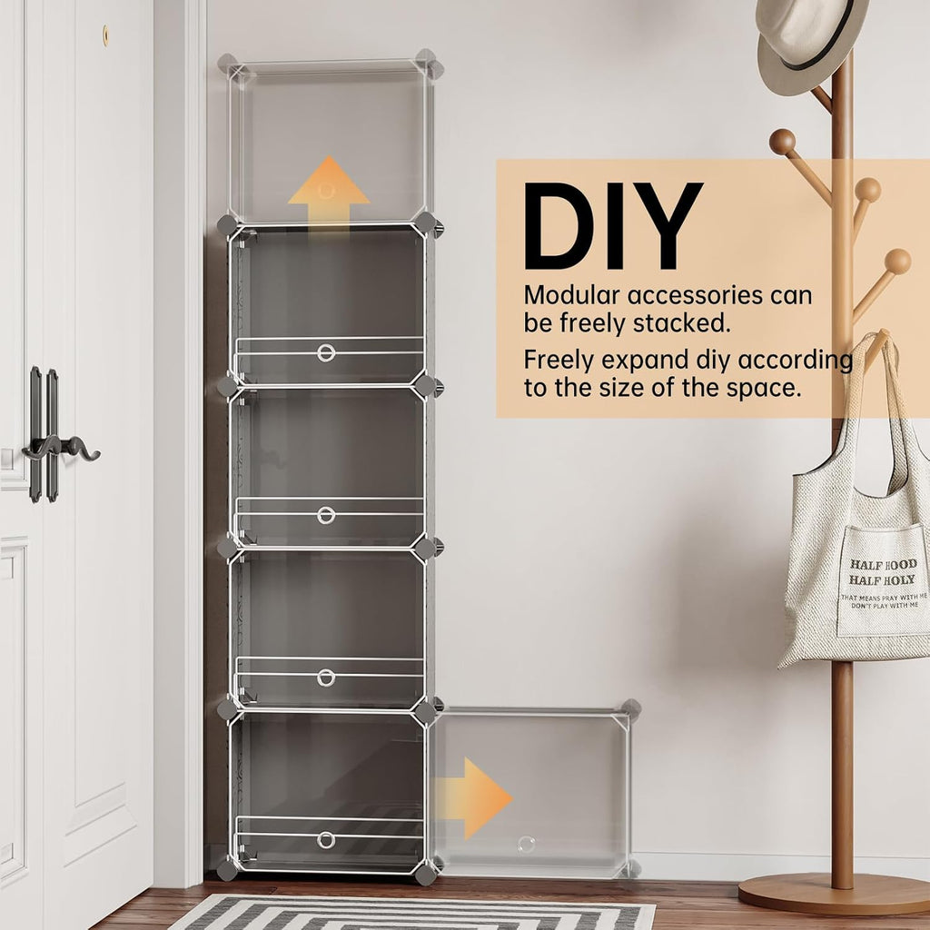 6‑Tier Slim Shoe Rack with Cover