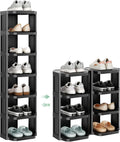 8‑Tier Vertical Plastic Shoe Rack
