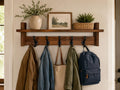 29" Wall‑Mounted Coat Rack With Shelf