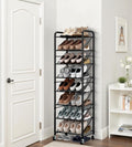 8‑Tier Rolling Narrow Shoe Rack