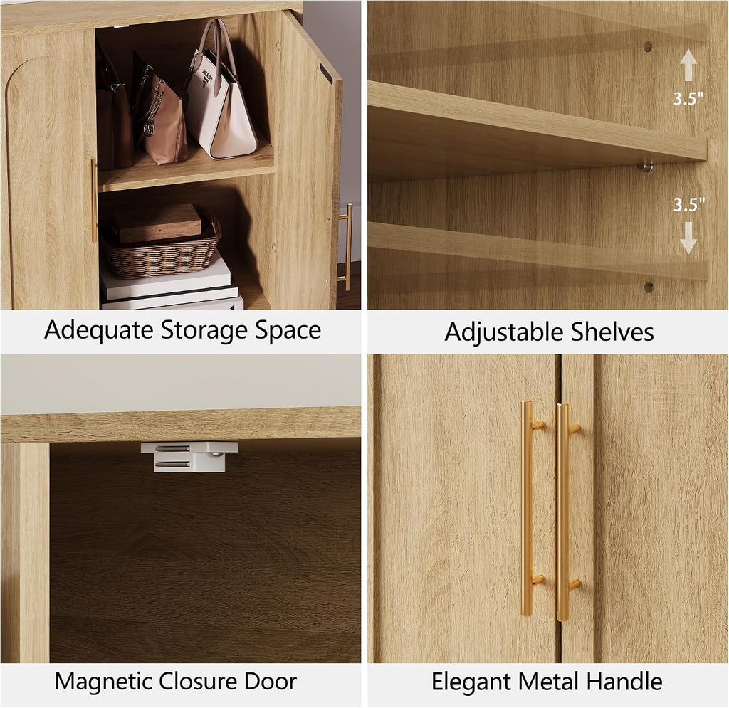 31.5" Oak Sideboard Cabinet