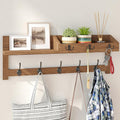 26.57" Wall‑Mounted Wood Coat Rack