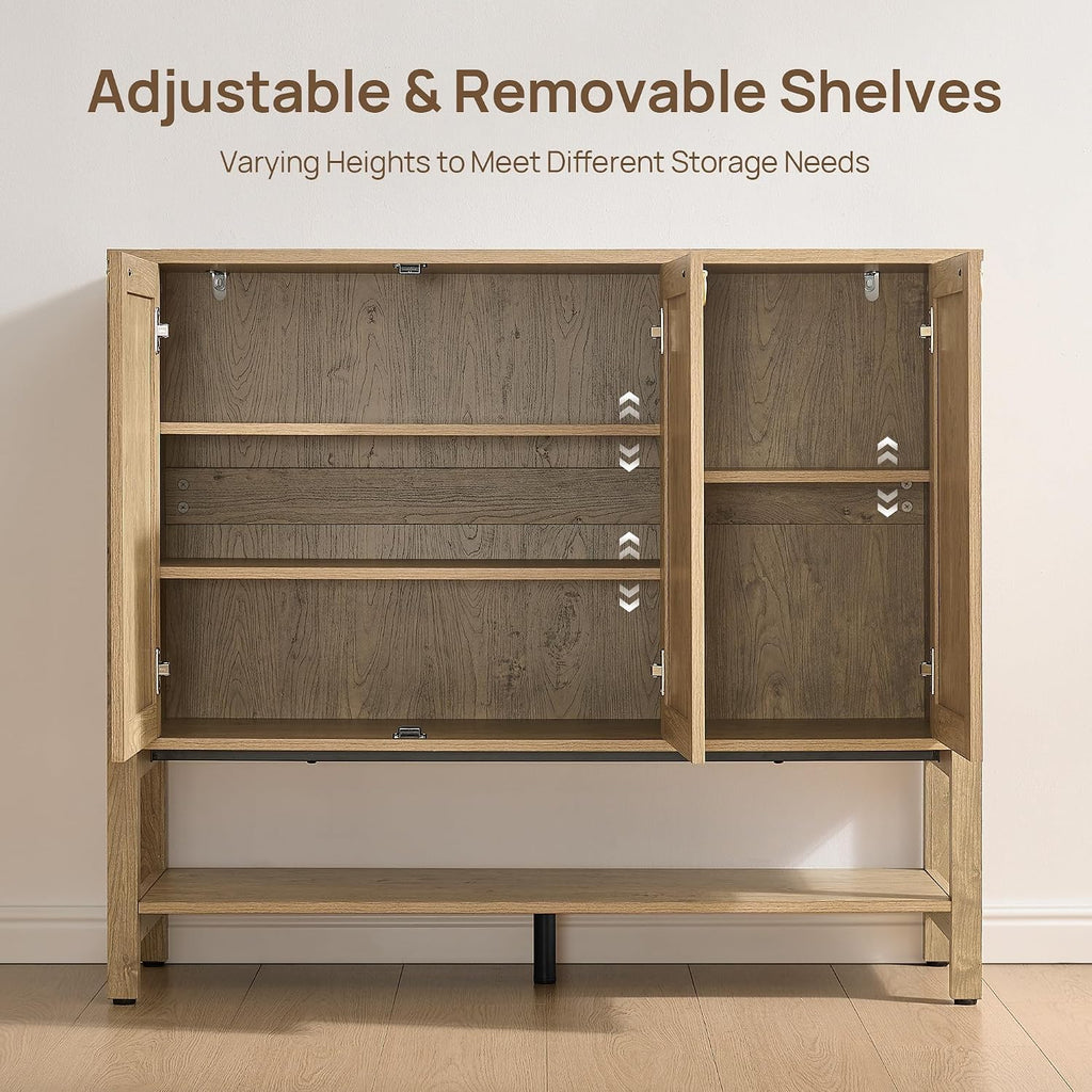 Boho Rattan Shoe Cabinet