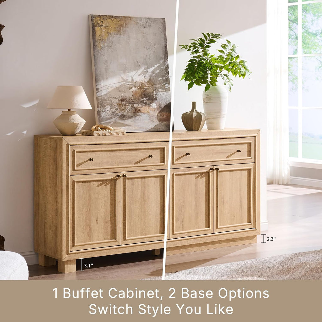 63" Modern Farmhouse Buffet Cabinet