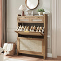 Rattan Shoe Storage Cabinet