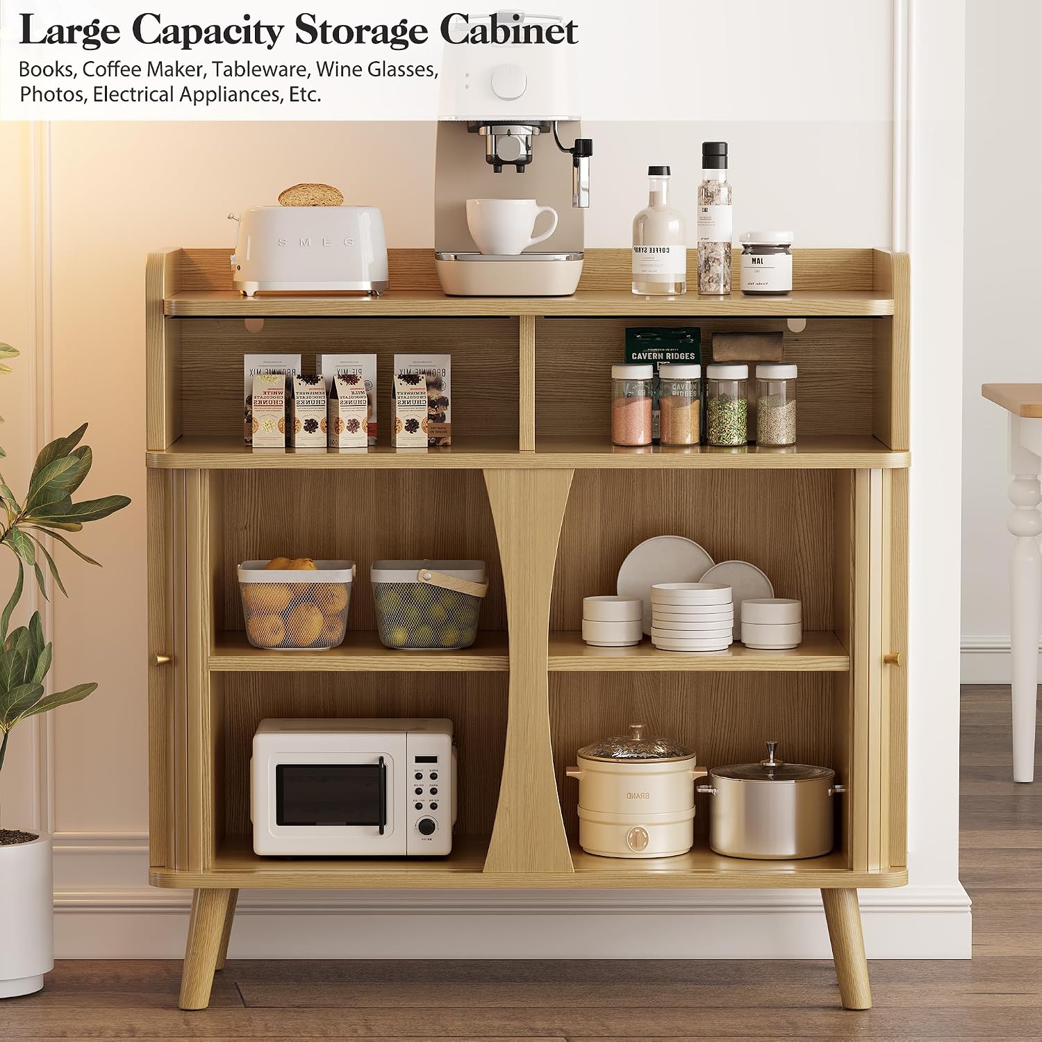 39.9" Fluted Sideboard Cabinet