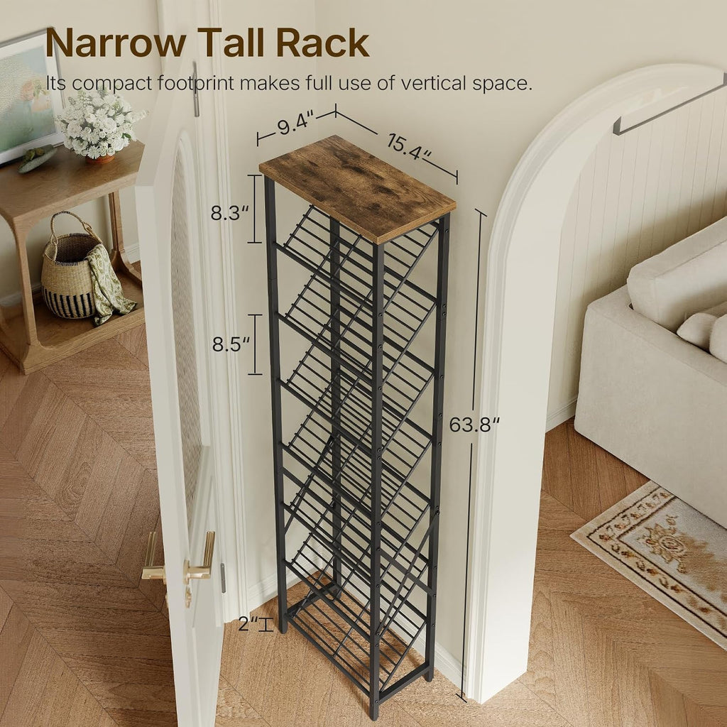 8‑Tier Slim Tall Shoe Rack