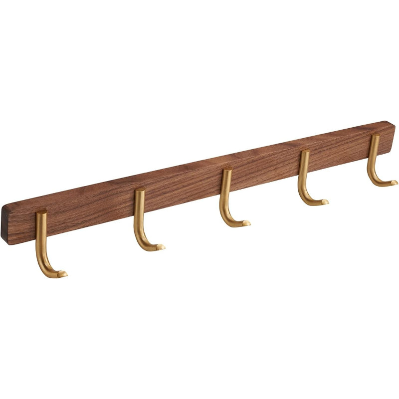 5‑Hook Wall Mounted Coat Rack